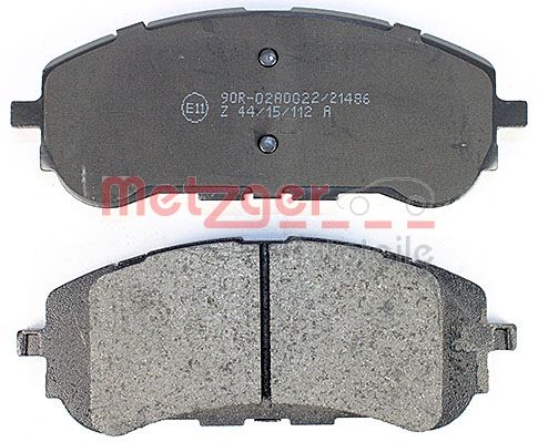 METZGER 1170795 Bremsbelagsatz, Scheibenbremse